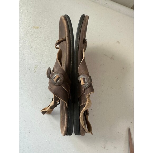 Anthropologie Musse & Cloud Miah Genuine Leather Slingback Thong Sandals 10 - Picture 3 of 5